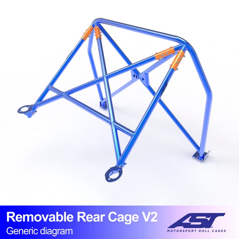 Arco Trasero BMW M2 (F87) 2-Series 2-doors Coupe RWD REMOVABLE REAR CAGE V2