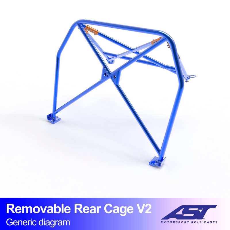 Arco Trasero BMW M2 (F87) 2-Series 2-doors Coupe RWD REMOVABLE REAR CAGE V2