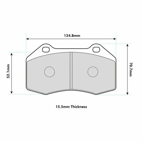 PBS Pro Race Delanteras Brembo 4P Alfa Romeo 4C/ 595/Mito/ Giulietta/ Renault Megane 2-3 RS/ Clio3 RS