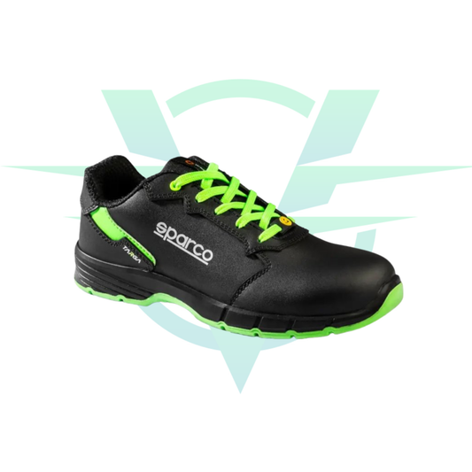 Zapato de seguridad Sparco Targa Arturo S3S Negro/Verde – Talla 41 – EPI laboral / Protección S3S