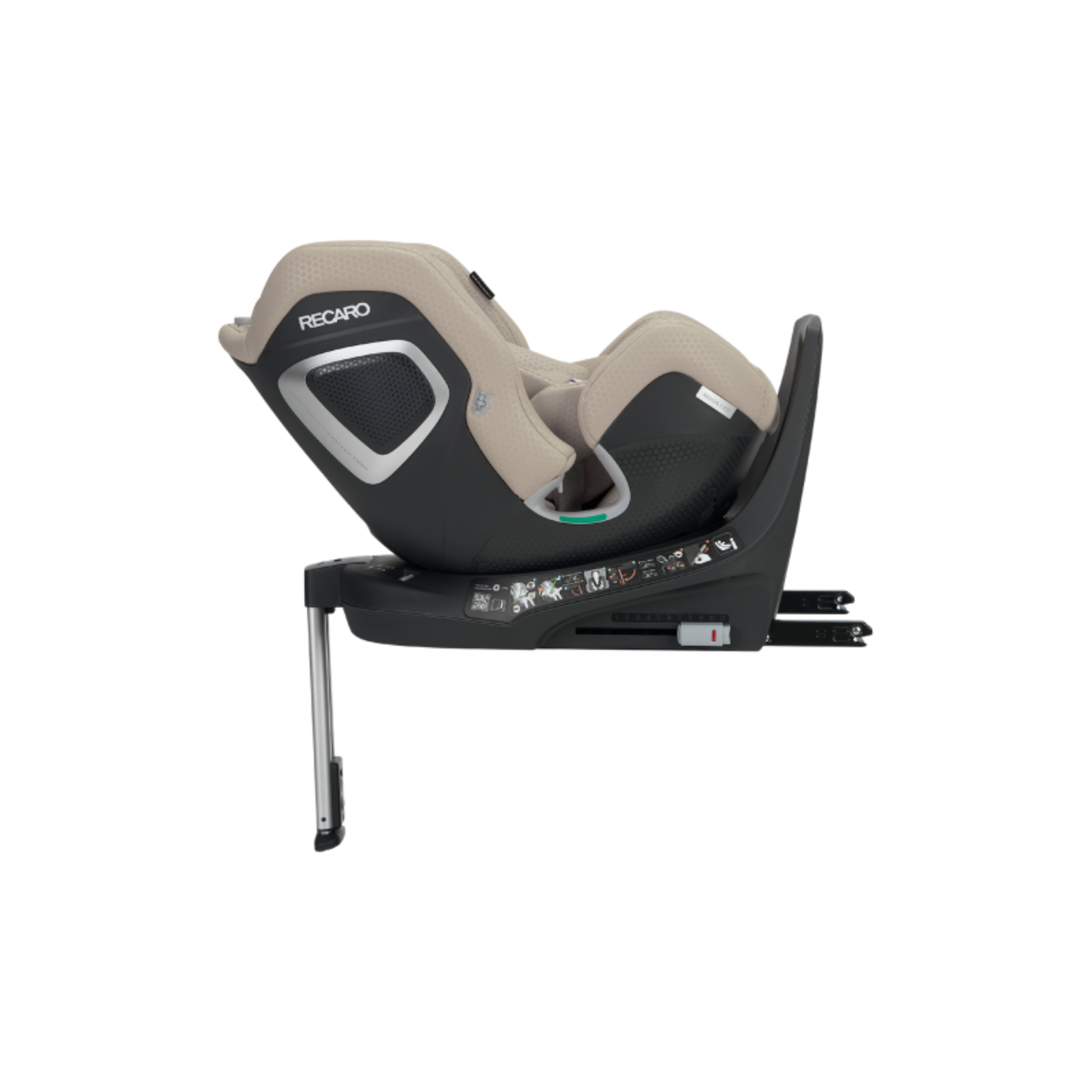 Silla bebé RECARO XENON 1 – Elegant Beige – 40-125 cm (Grupo 0/1/2) – Giro 360º
