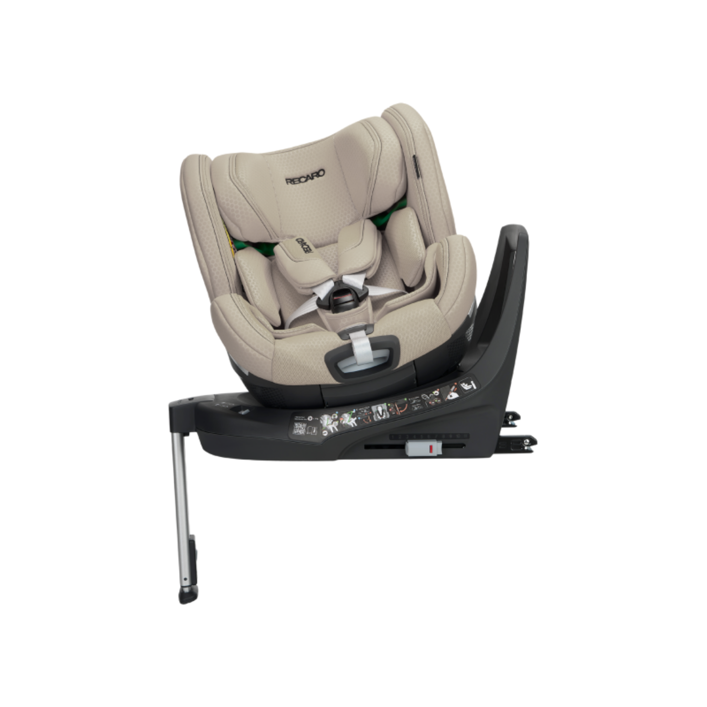 Silla bebé RECARO XENON 1 – Elegant Beige – 40-125 cm (Grupo 0/1/2) – Giro 360º