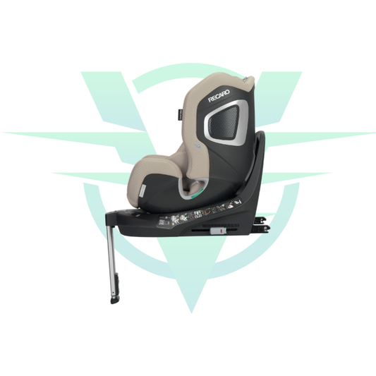 Silla bebé RECARO XENON 1 – Elegant Beige – 40-125 cm (Grupo 0/1/2) – Giro 360º