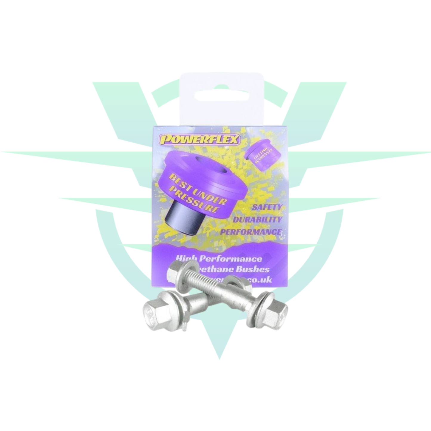 Kit de tornillos excéntricos POWERFLEX para FORD FIESTA ST MK8 para regular caída (12 mm)