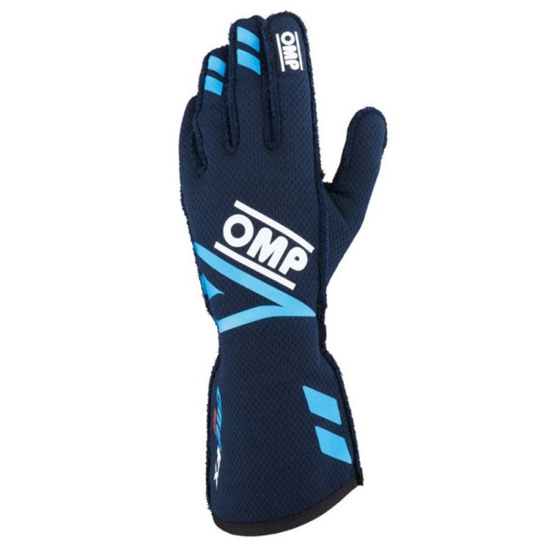 Guantes OMP ONE EVO FX FIA 8856-2018 Azul Marino / Cian – Talla M