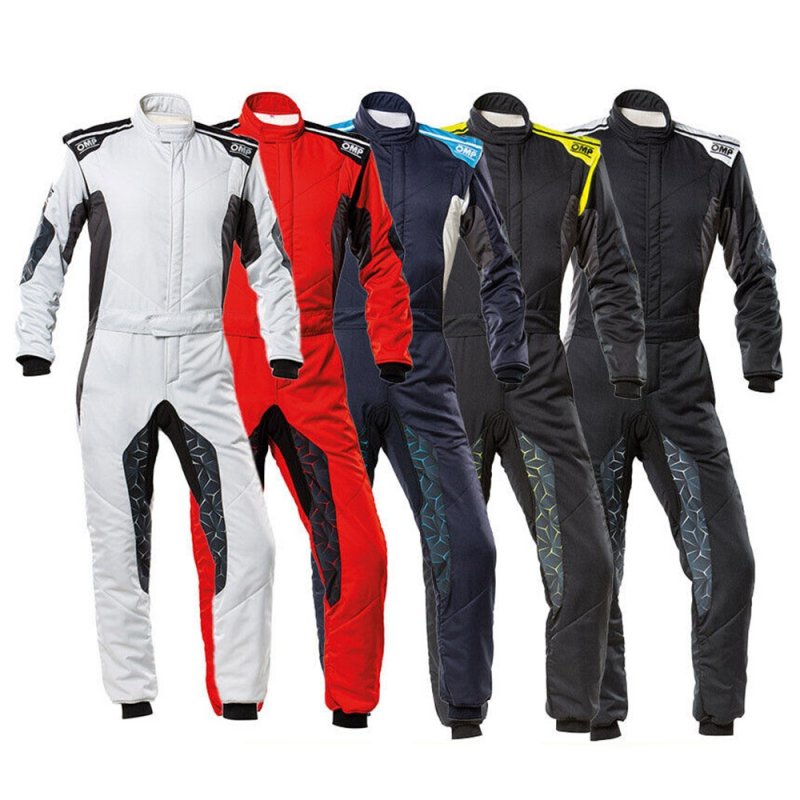 Traje OMP TECNICA HYBRID Racing Azul – Talla 50 – FIA
