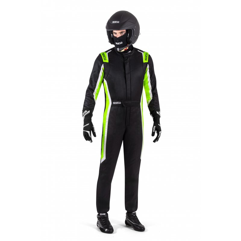 Traje de carreras Sparco SPRINT PRO 2025 Negro/Verde – Talla 60