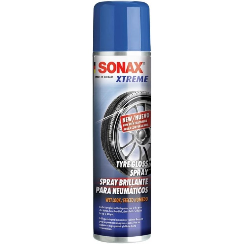 SONAX XTREME Spray brillante para neumáticos efecto húmedo 400 ml – Abrillantador
