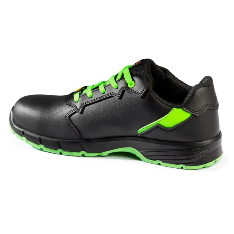 Zapato de seguridad Sparco Targa Arturo S3S Negro/Verde – Talla 41 – EPI laboral / Protección S3S